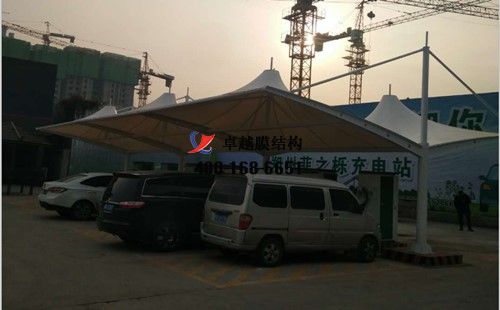 鄭州納智捷4S店膜結構車棚/罩棚工程動態(tài)