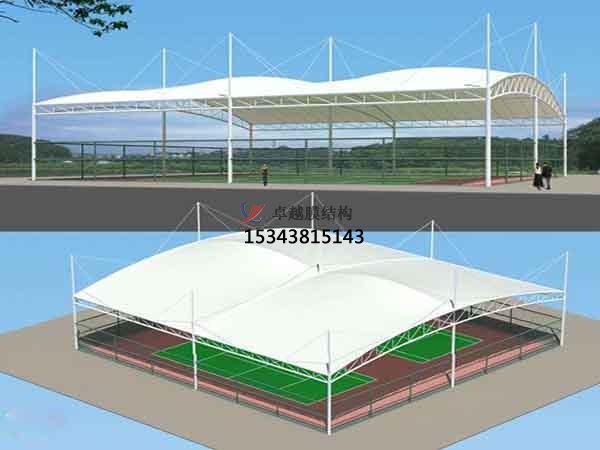 鷹潭市籃球場膜結(jié)構(gòu)罩棚【設(shè)計(jì)施工】