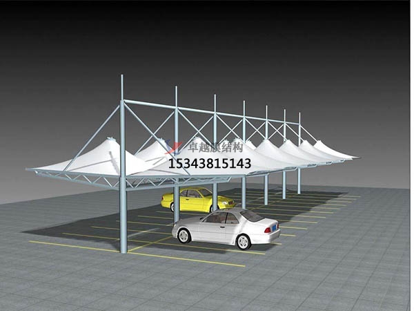 滑縣膜結構停車棚【設計生產銷售】